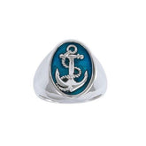 Anchor Silver Ring - DiveSilver Jewelry